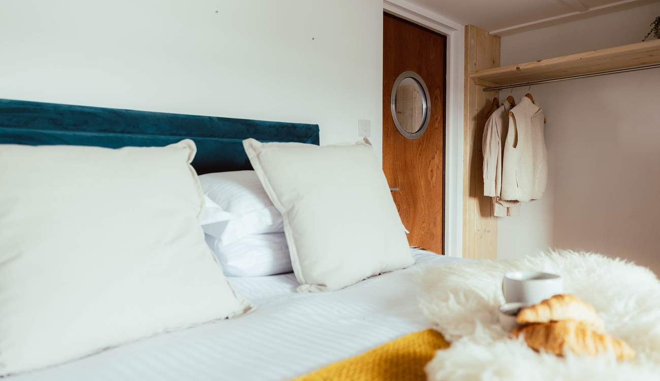 With its cosy king-size bed.