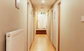 The long corridor which leads to the crews' cabins. - Thumbnail Image
