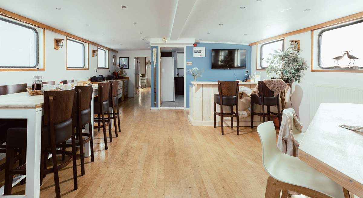 The dining-area offers plenty of space for those all-important family meal times.