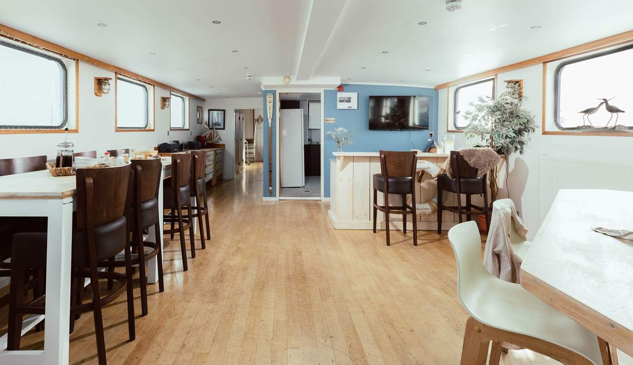 The dining-area offers plenty of space for those all-important family meal times.