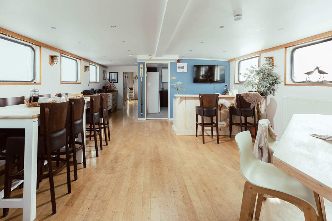 The dining-area offers plenty of space for those all-important family meal times.