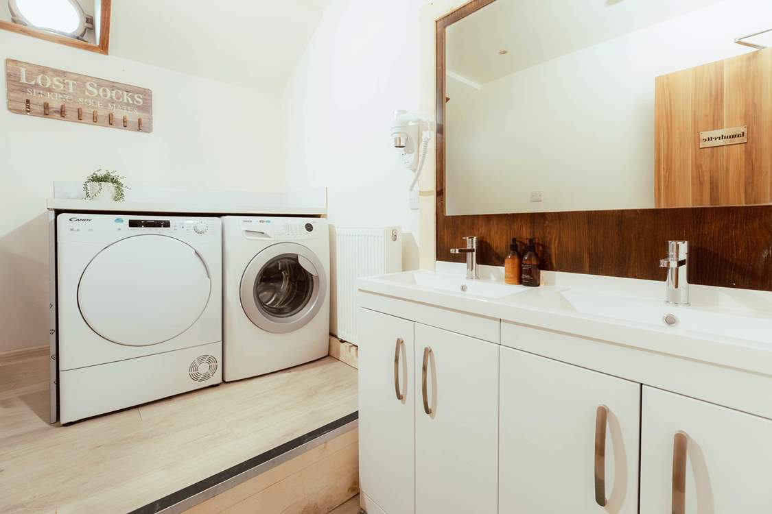 The fully-equipped laundry-room has everything you need for your jam-packed holiday.