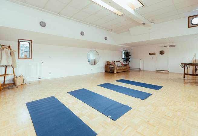 The bright and airy studio is the perfect hosting space.