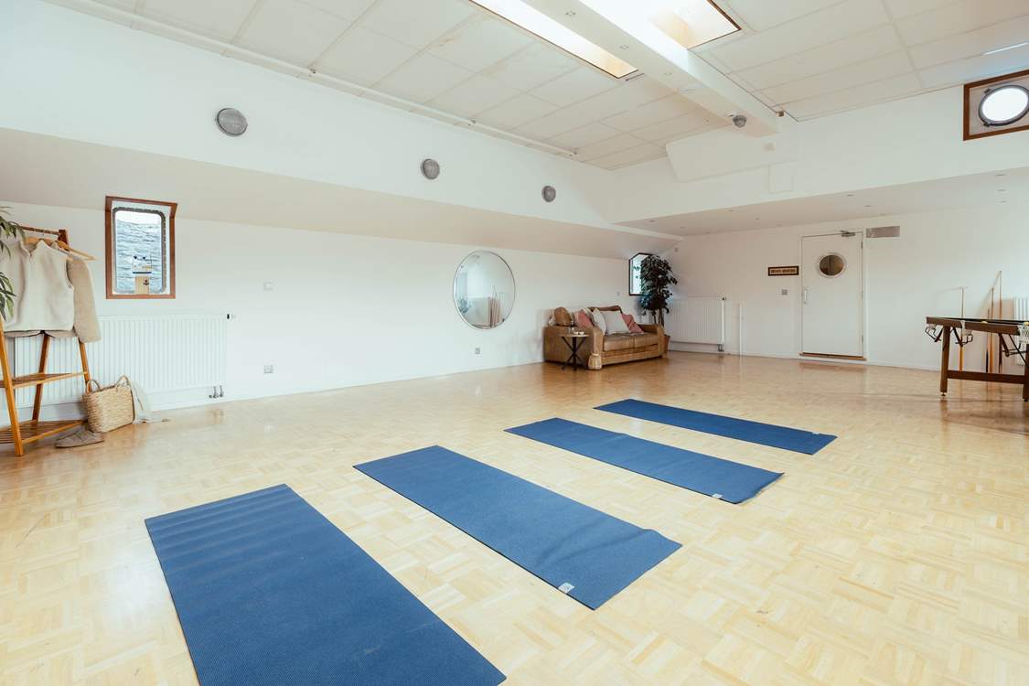 The bright and airy studio is the perfect hosting space.