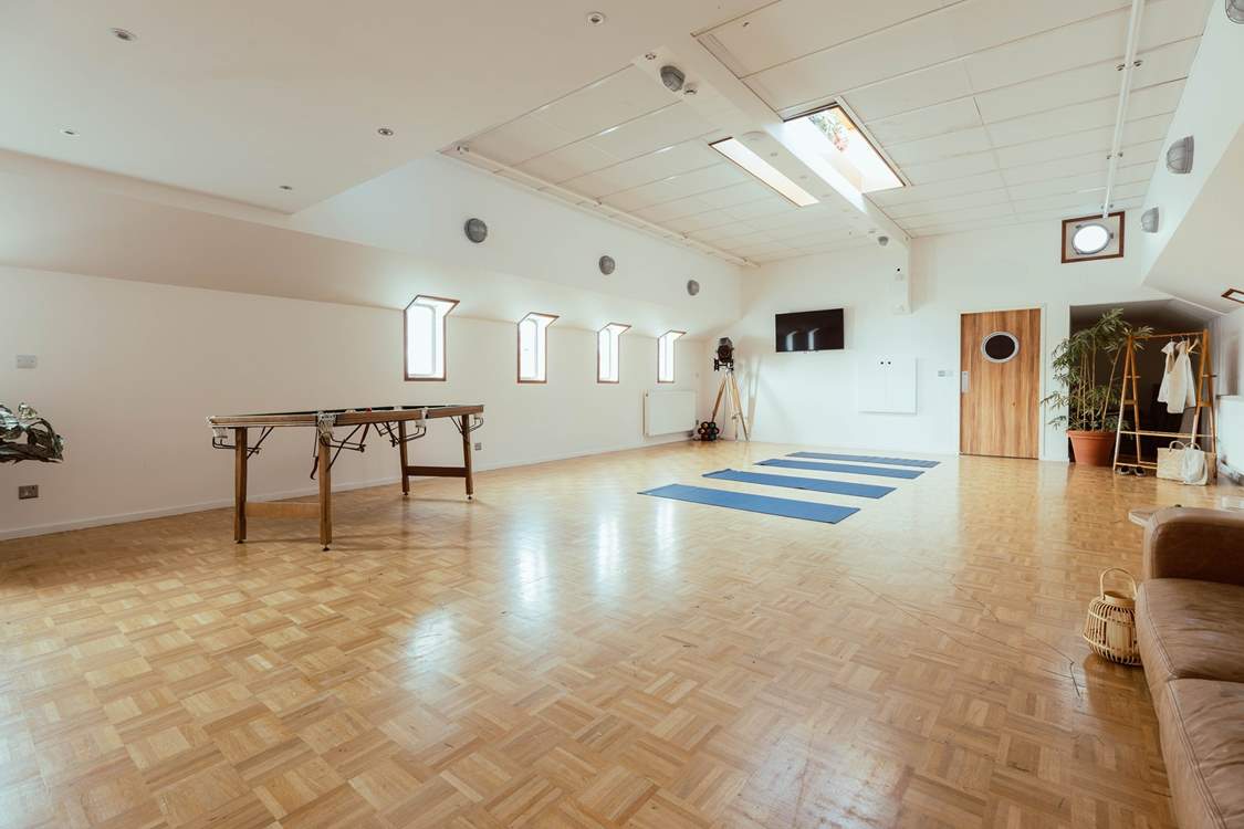 Complete with your own studio - perfect for those early morning yoga sessions or evening games nights.