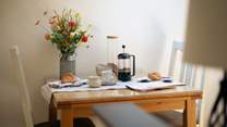 A cosy table for two.