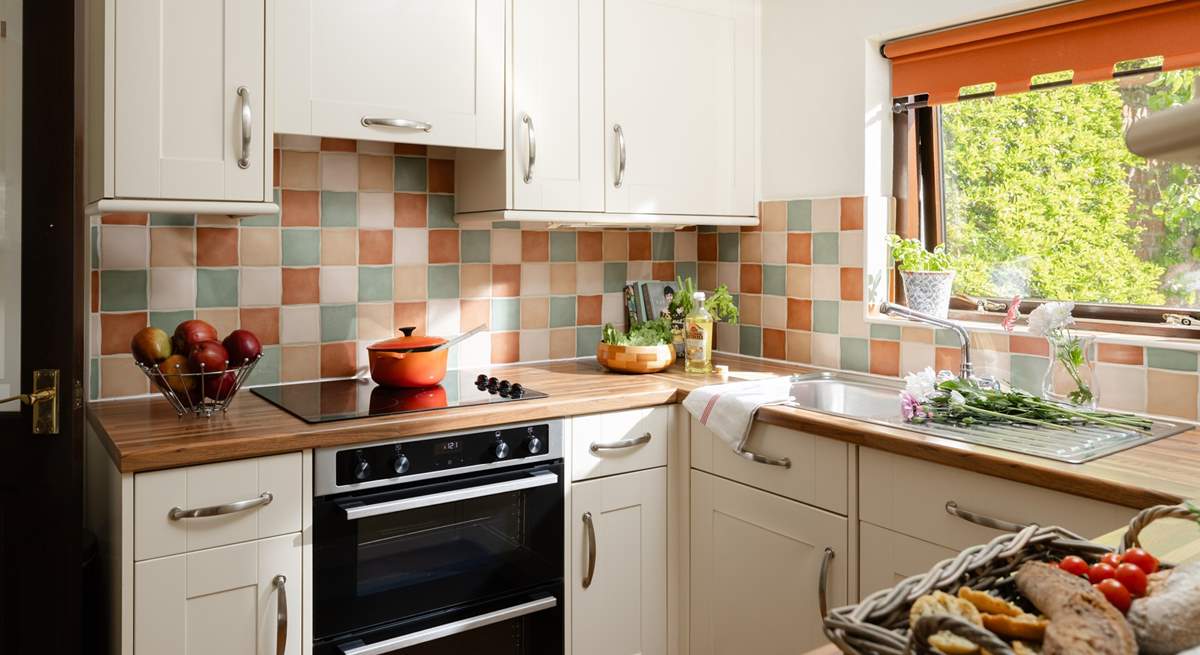 The modern kitchen is ready for you to create great meals.