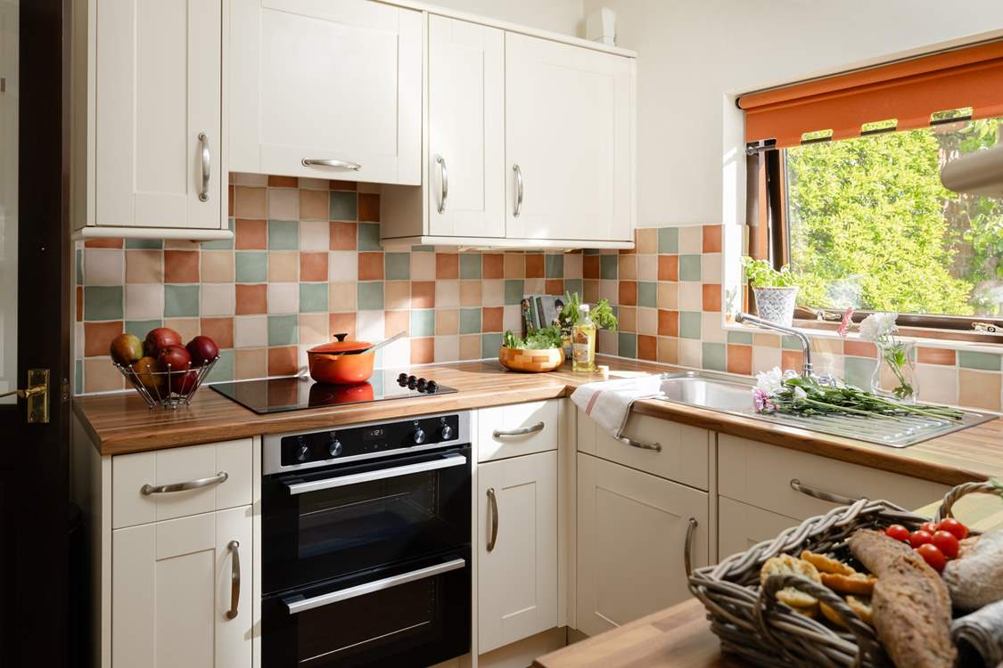 The modern kitchen is ready for you to create great meals.