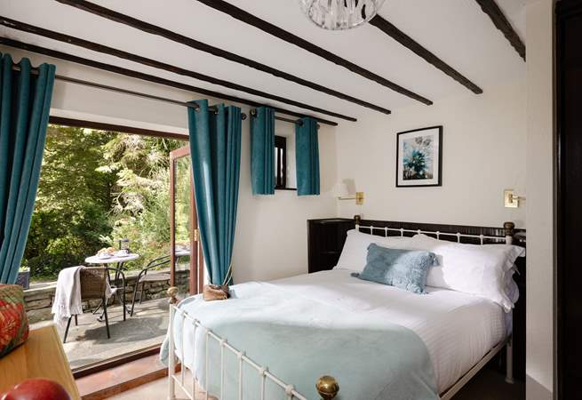 A patio perfect for breakfast.