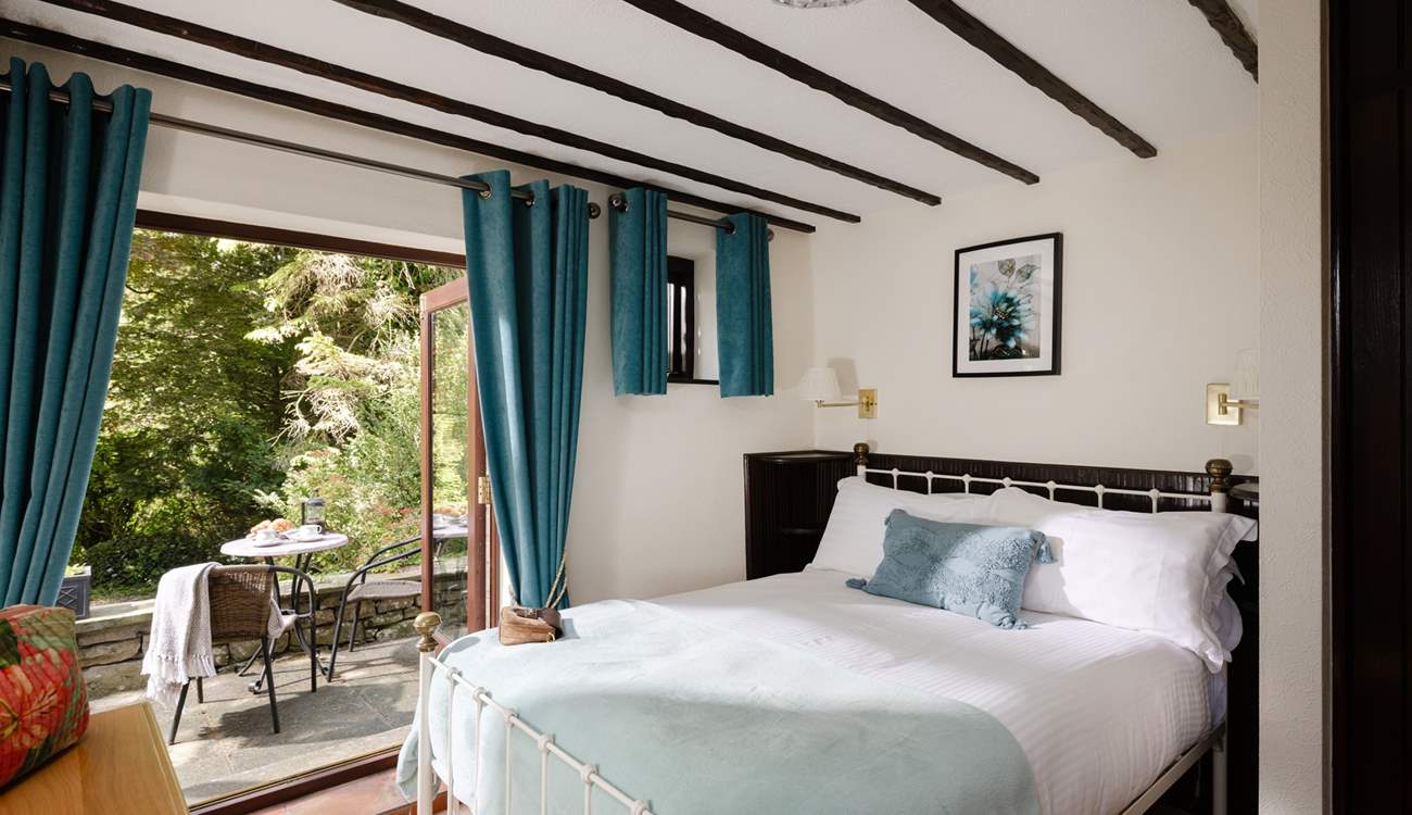 A patio perfect for breakfast.