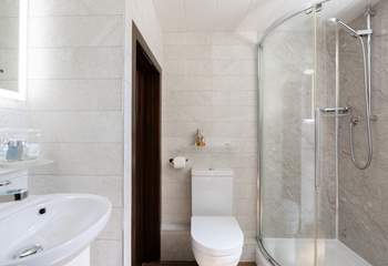 Enjoy a hot shower after a day out exploring.