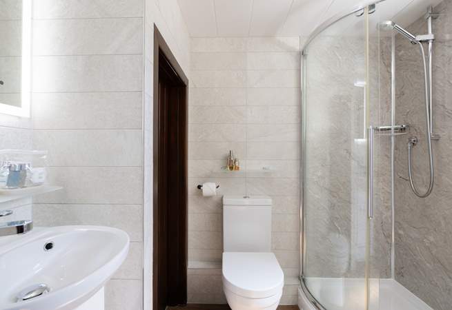 Enjoy a hot shower after a day out exploring.