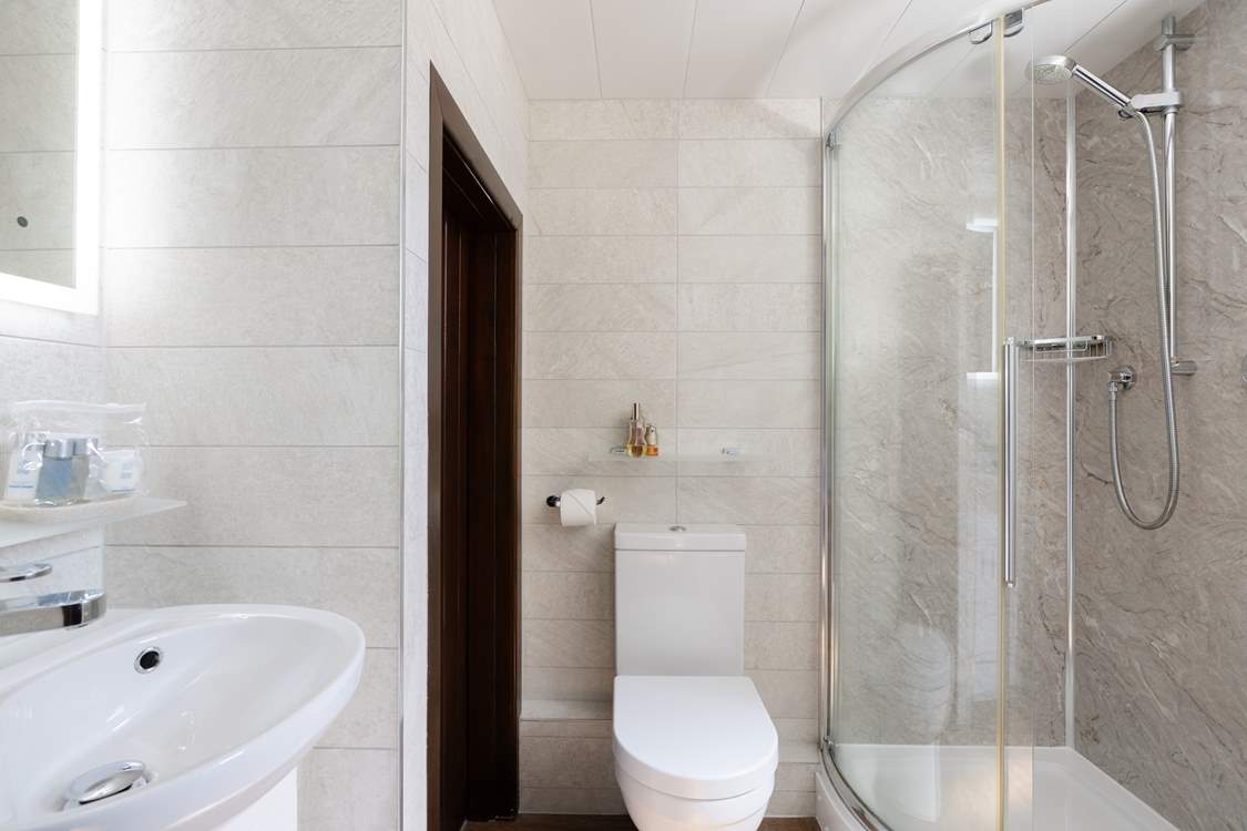 Enjoy a hot shower after a day out exploring.