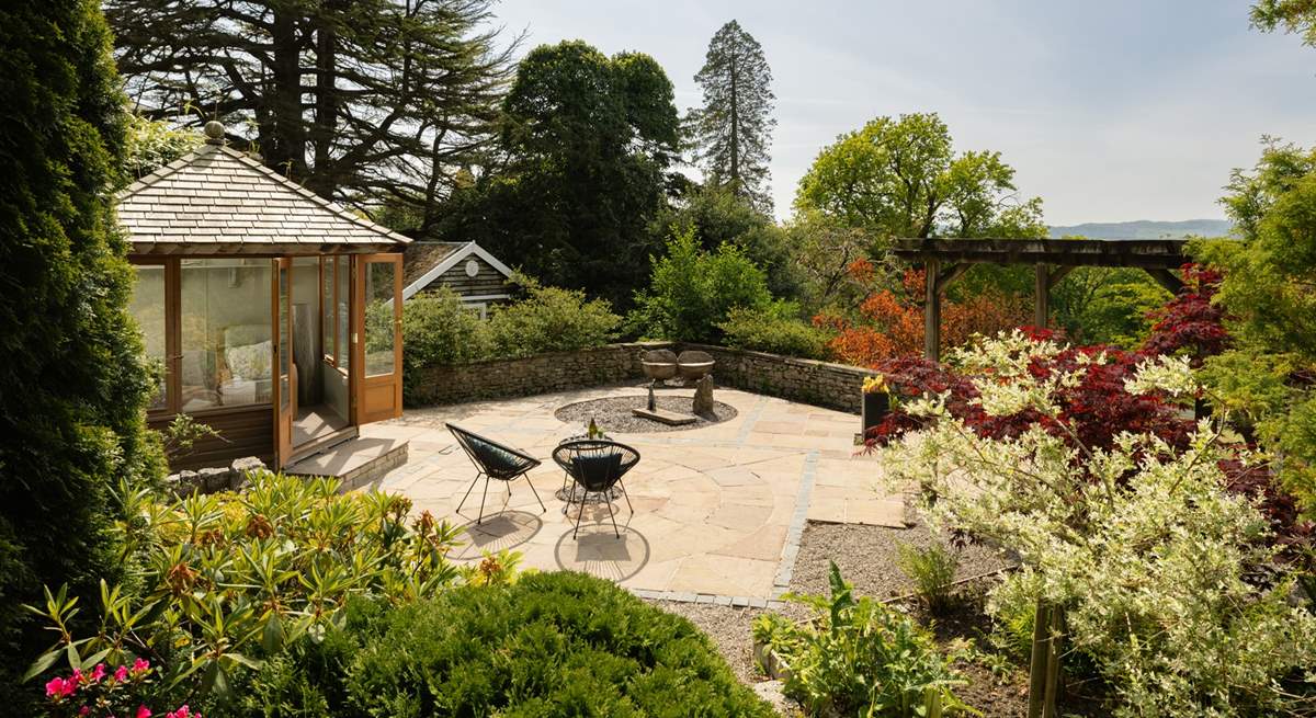 With its beautiful gardens for you to enjoy.