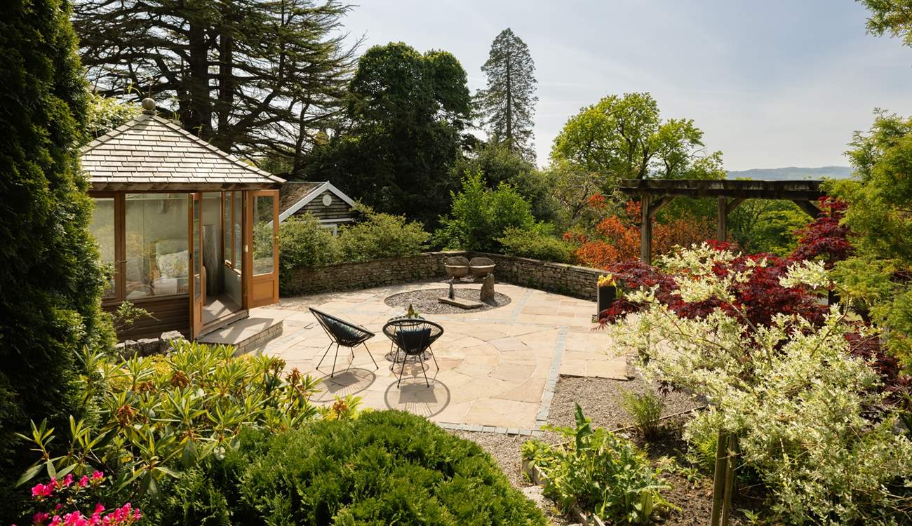 With its beautiful gardens for you to enjoy.