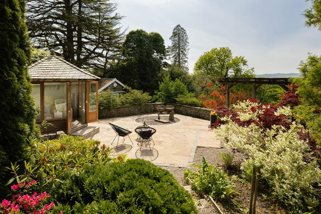 With its beautiful gardens for you to enjoy.