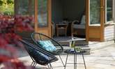 This spacious patio gets the afternoon and evening sun. - Thumbnail Image