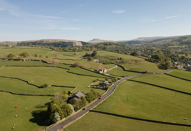 View of the Yorkshire Dales near Settle.