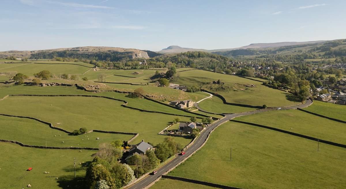 View of the Yorkshire Dales near Settle.