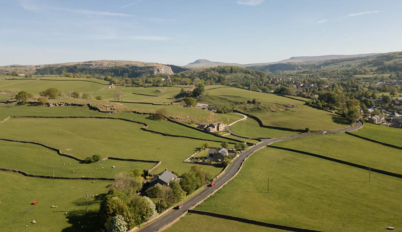 View of the Yorkshire Dales near Settle.