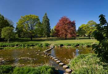 The stepping stones at Gargrave near Skipton.