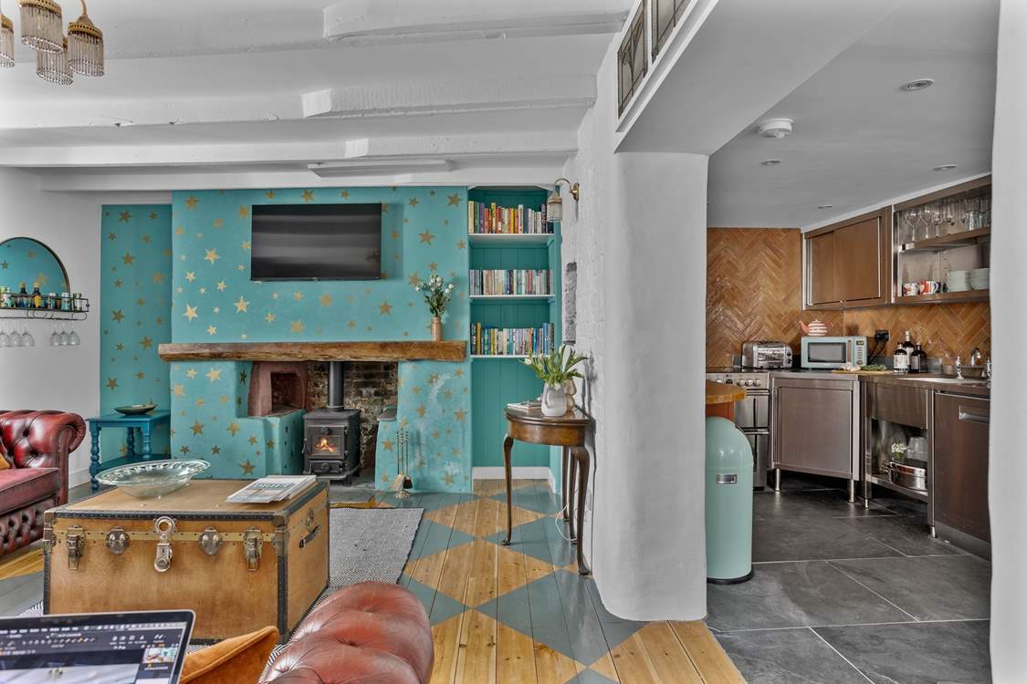 The open plan living-room spreads across the whole of the ground floor, to ensure you make the most of time together.