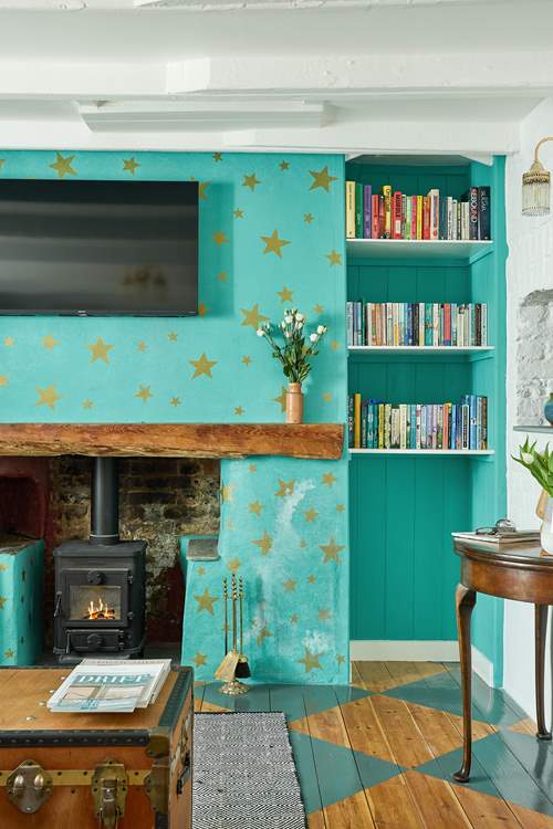 On chillier evenings, throw a log or two on the wood-burner.