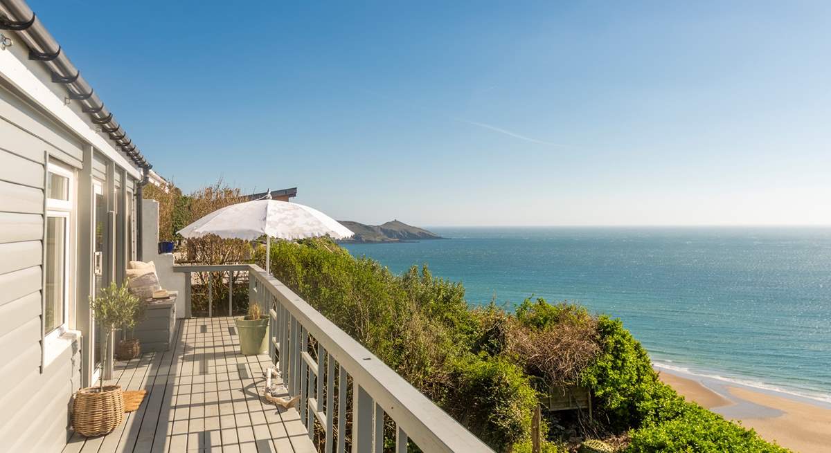 Step out onto the deck and listen to the song of the sea. 