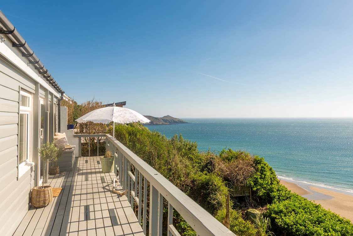 Step out onto the deck and listen to the song of the sea.