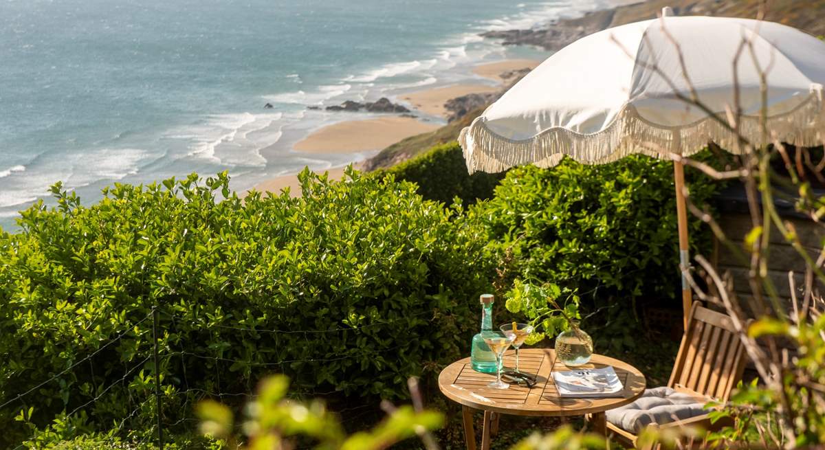 While away sunny afternoons and balmy evenings in the lower garden.