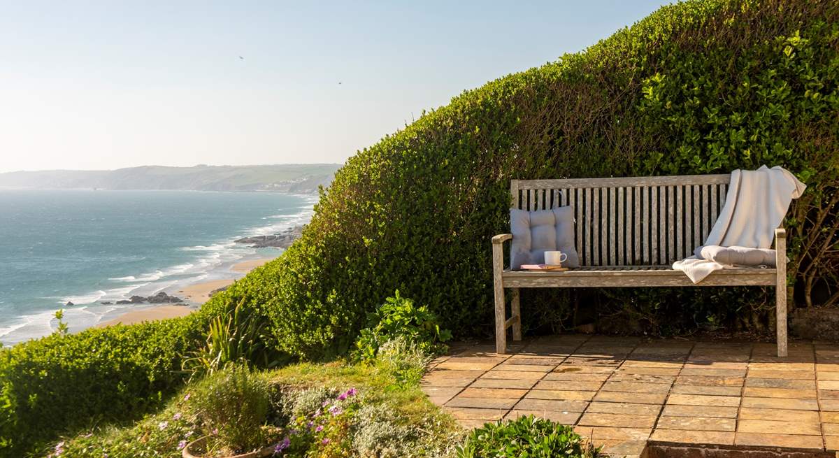 There's a choice of places to sit out, all with that wonderful view to enjoy.