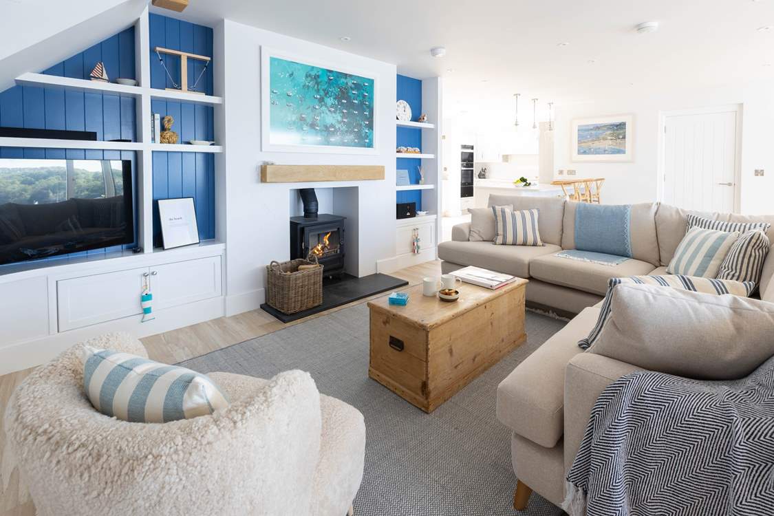 Watch a movie on the Smart TV after a busy beach day.