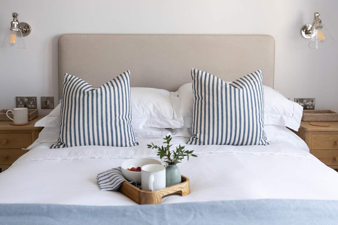 Breakfast in bed? Why not, you are on holiday!