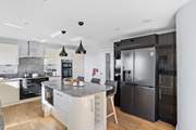 The kitchen has everything you will need and plenty of space for more than one chef!