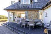 The decking area at the back provides the ideal spot for al fresco dining.