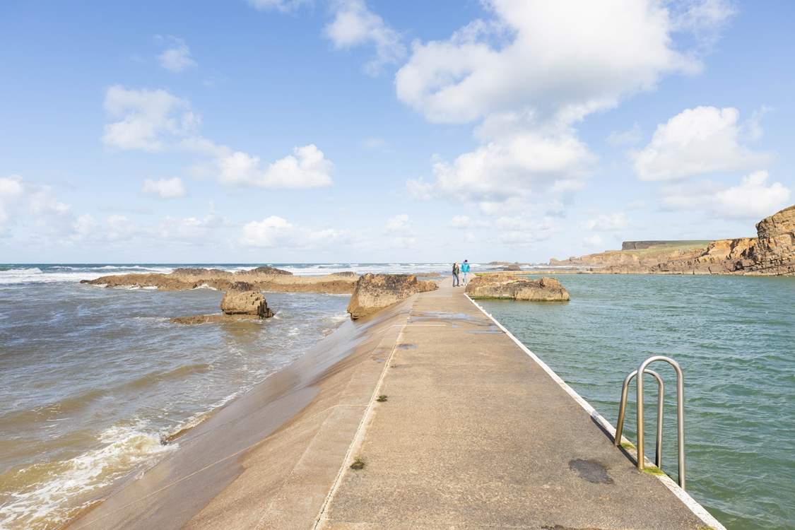 The famous sea pool at Bude.