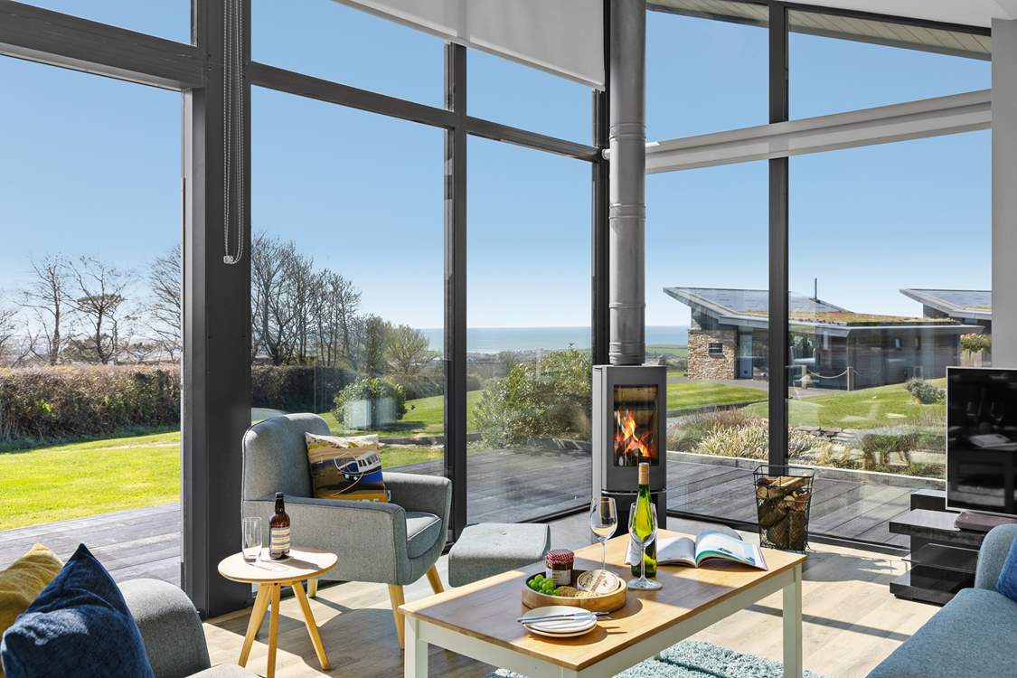 Sit back, relax and take in the views of the glistening sea.
