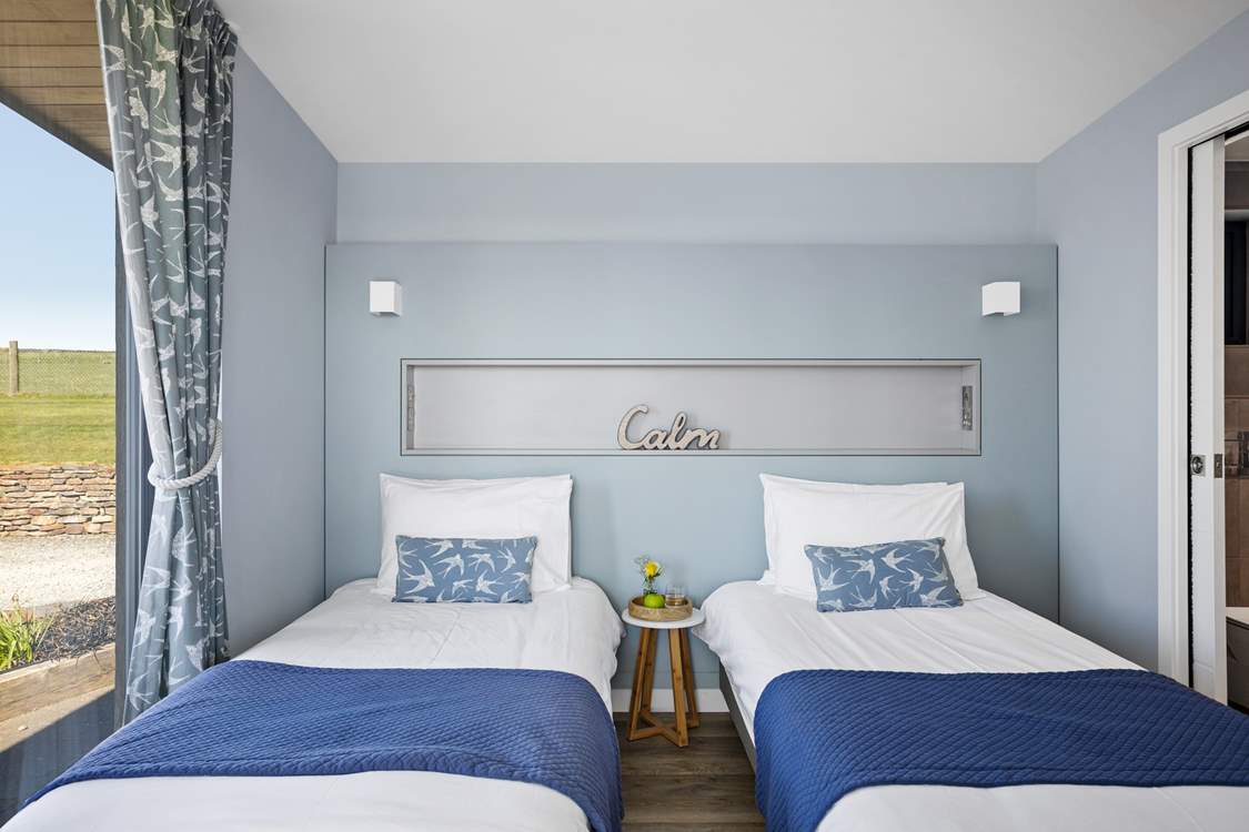 Bedroom 3 is a pretty twin room, perfect for children or adults.