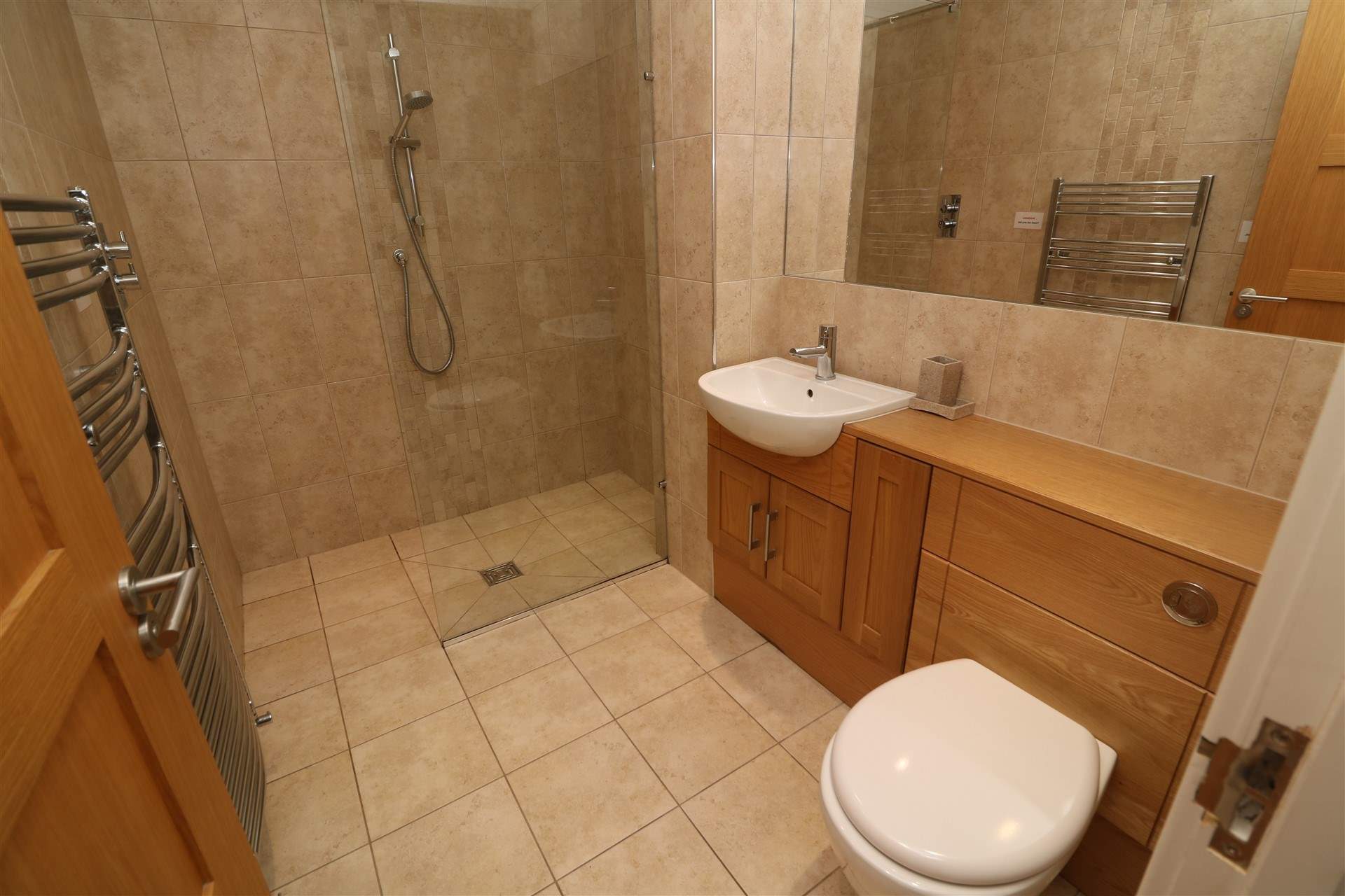A wet-room is located on the ground floor. 