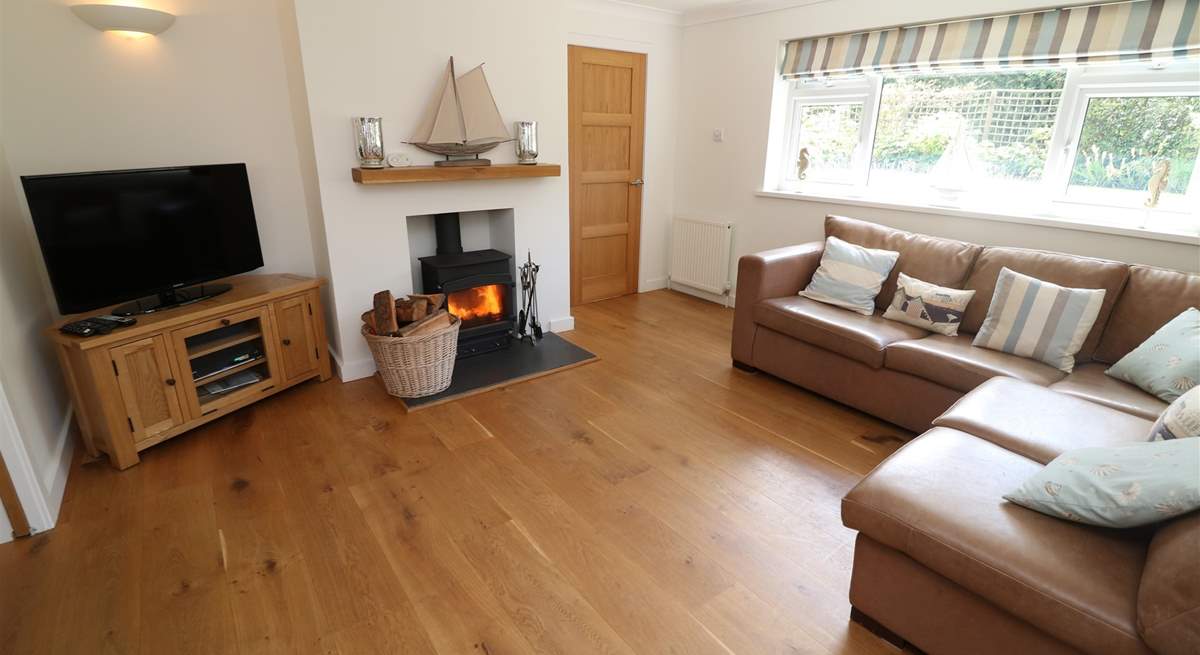 Relax in the sitting-room and light the wood-burner at cooler times of the year. 