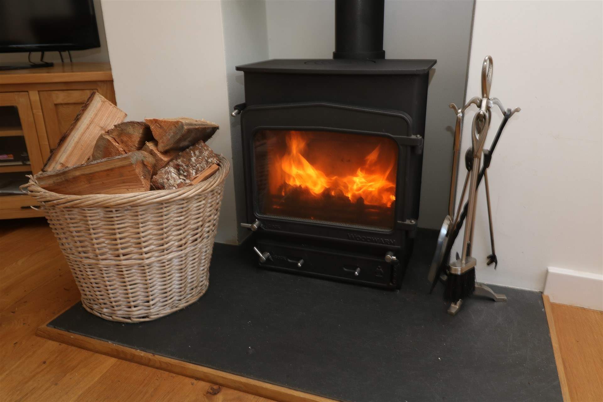 The wood-burner will keep you cosy.