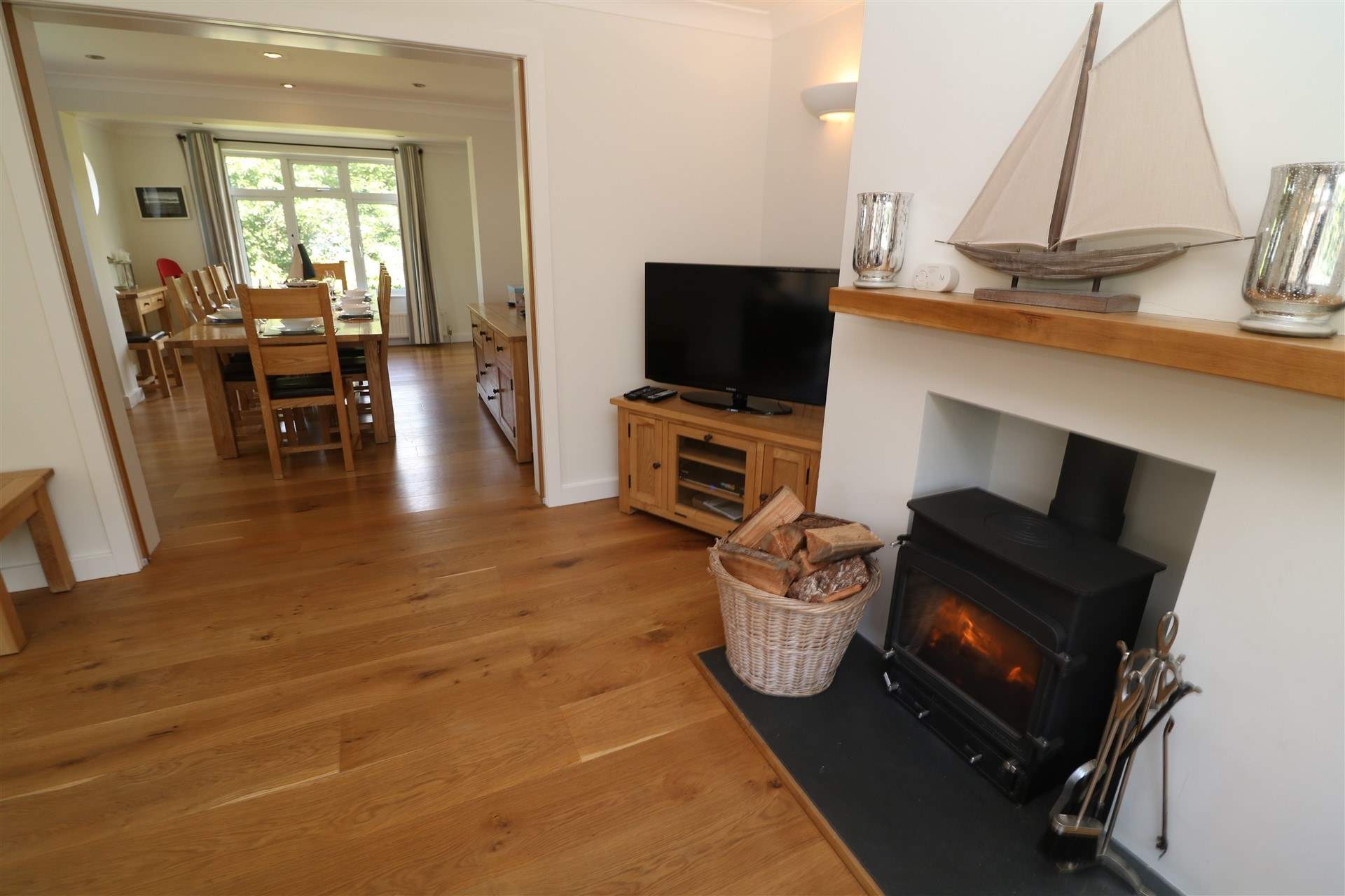 Doors lead into the dining-room. 
