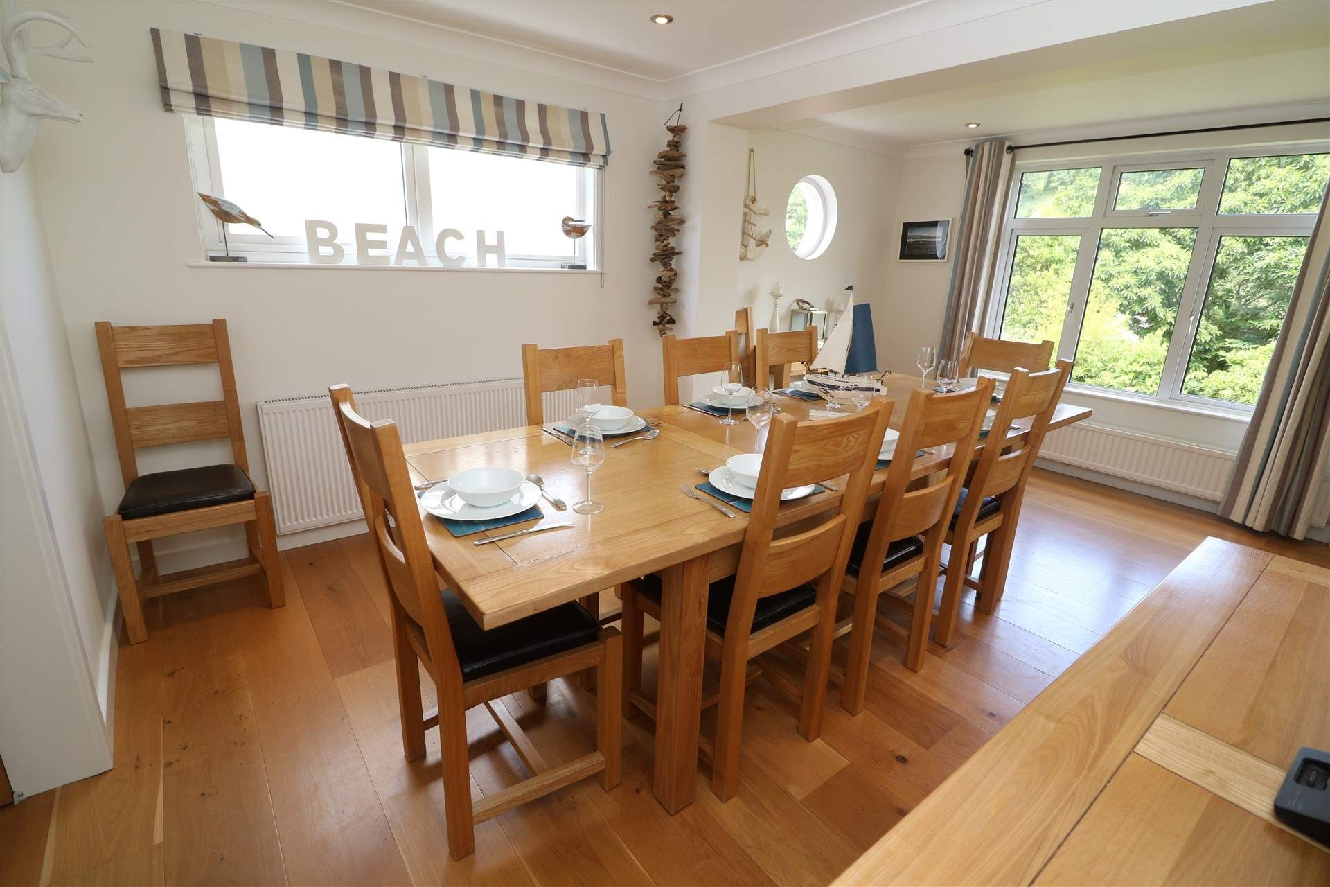 There's room for everyone in the separate dining-room.