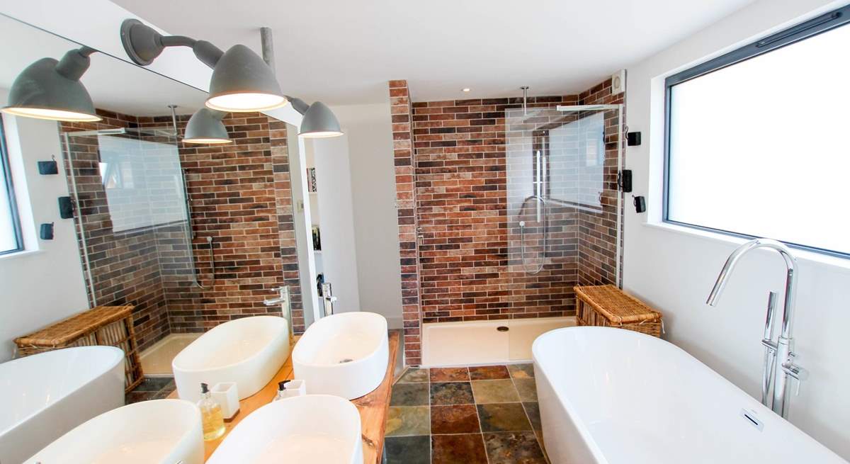 There's even twin wash-basins. 