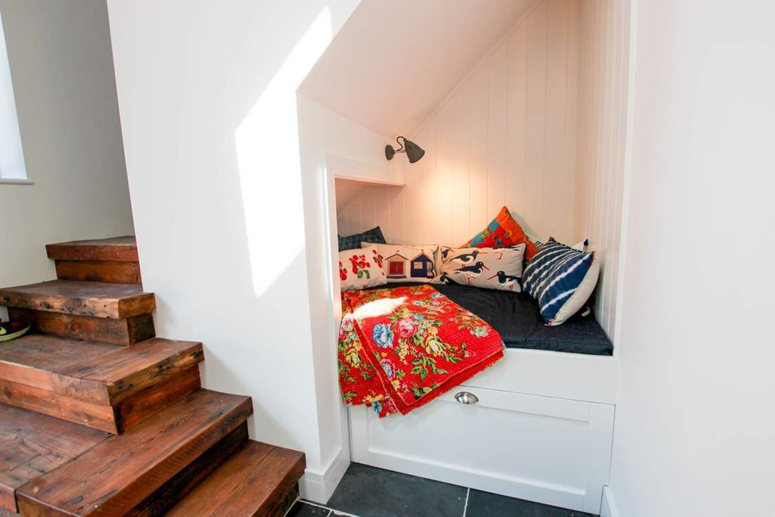 This quirky corner is ideal for a quiet read.