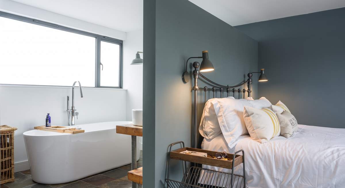 Take time out to enjoy a long soak in the bath after surfing the north Devon waves.