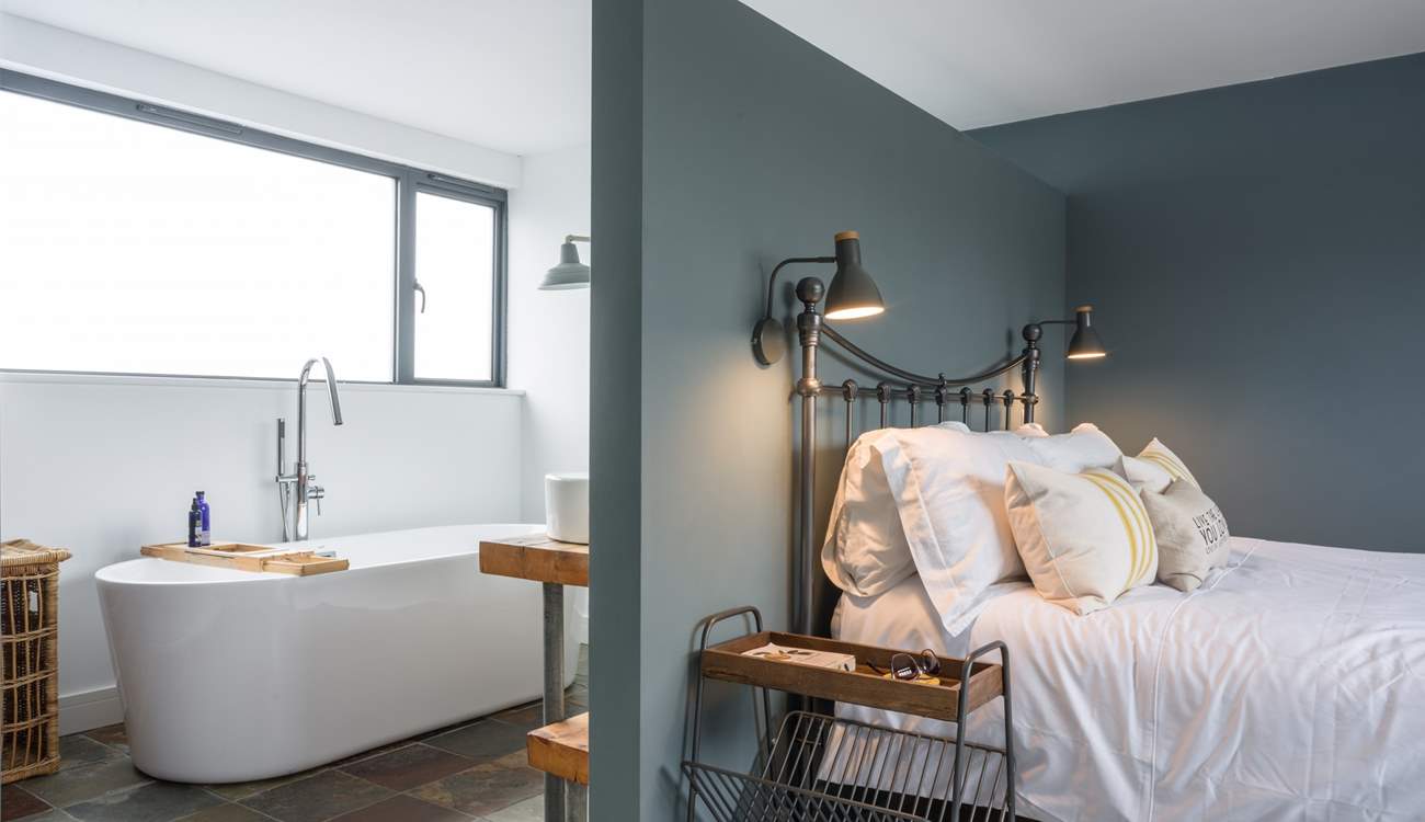 Take time out to enjoy a long soak in the bath after surfing the north Devon waves.