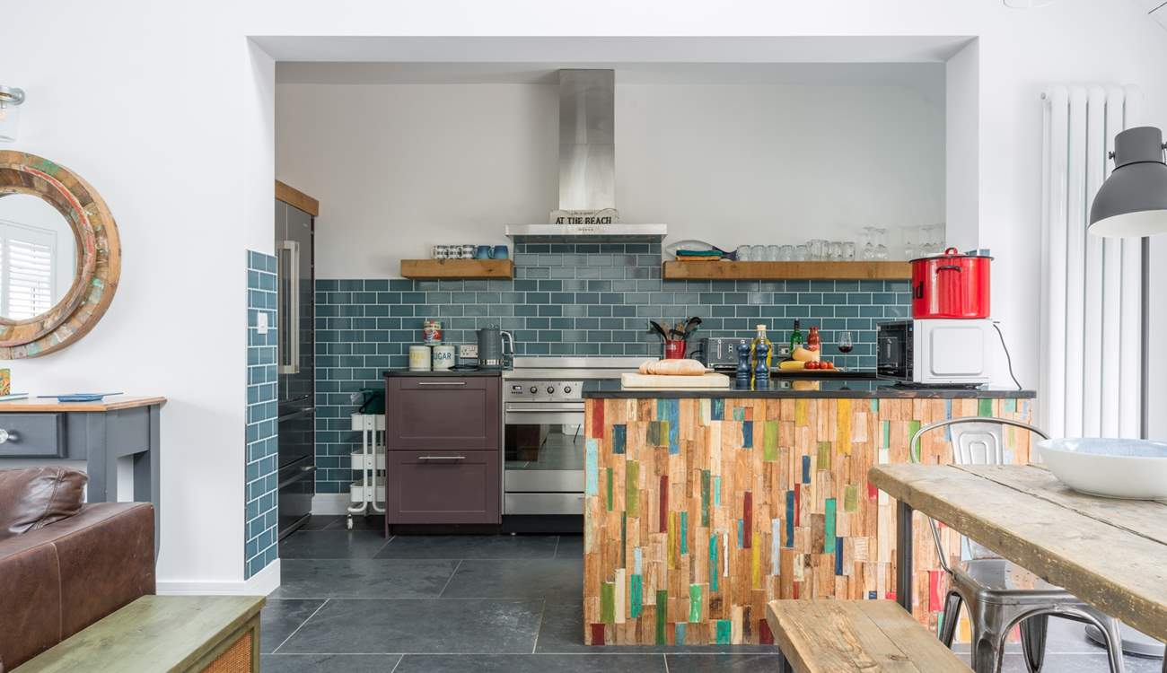 There is both space and beauty throughout this holiday abode.