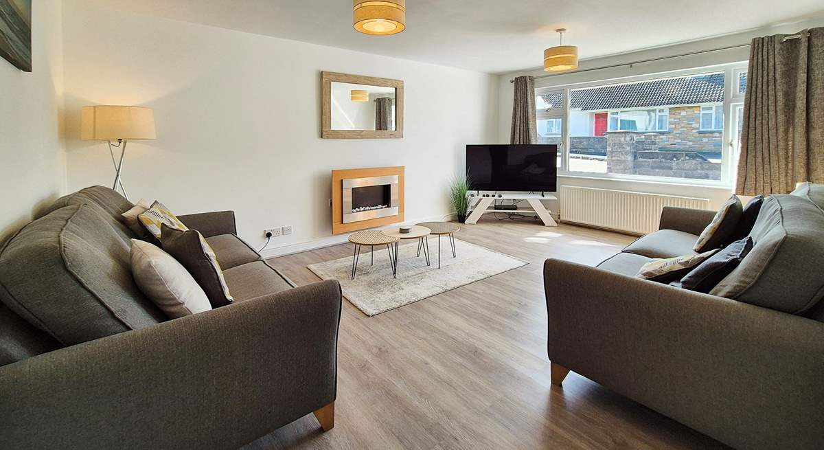 Lovely styling in the sitting-room.