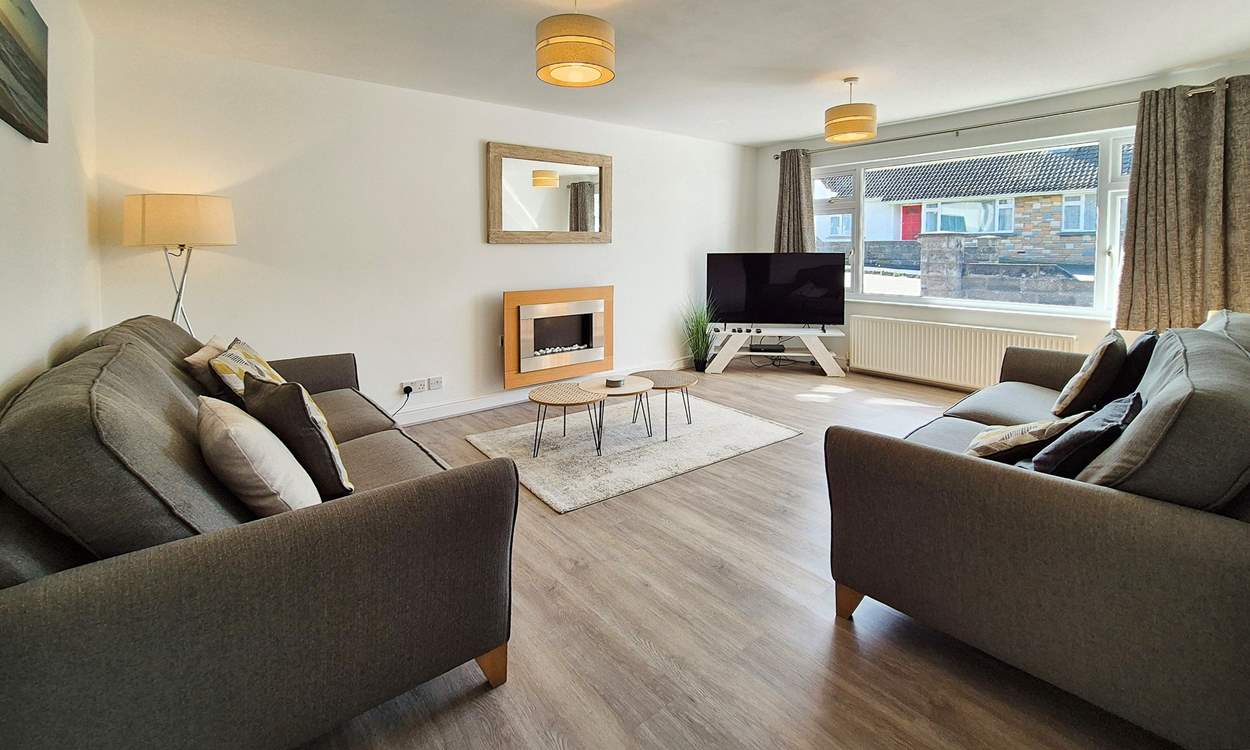 Lovely styling in the sitting-room.